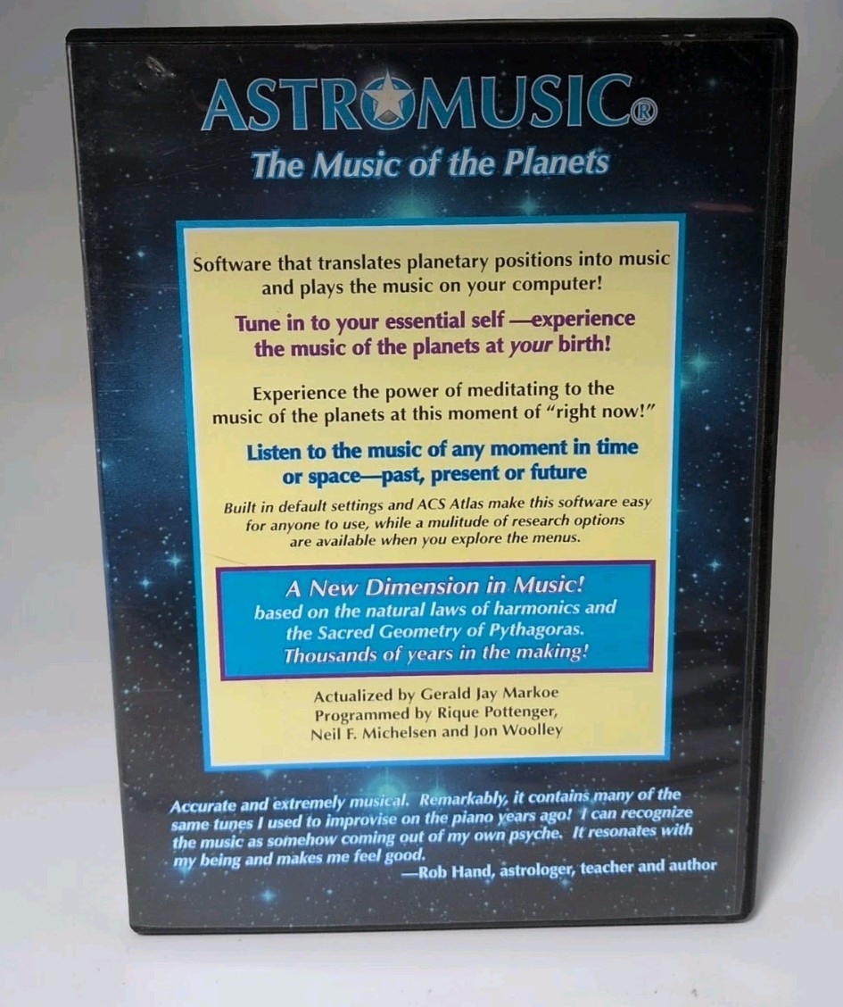 Astromusic The Music Of The Planets Gerald Jay Markoe Software PC CD-ROM B508