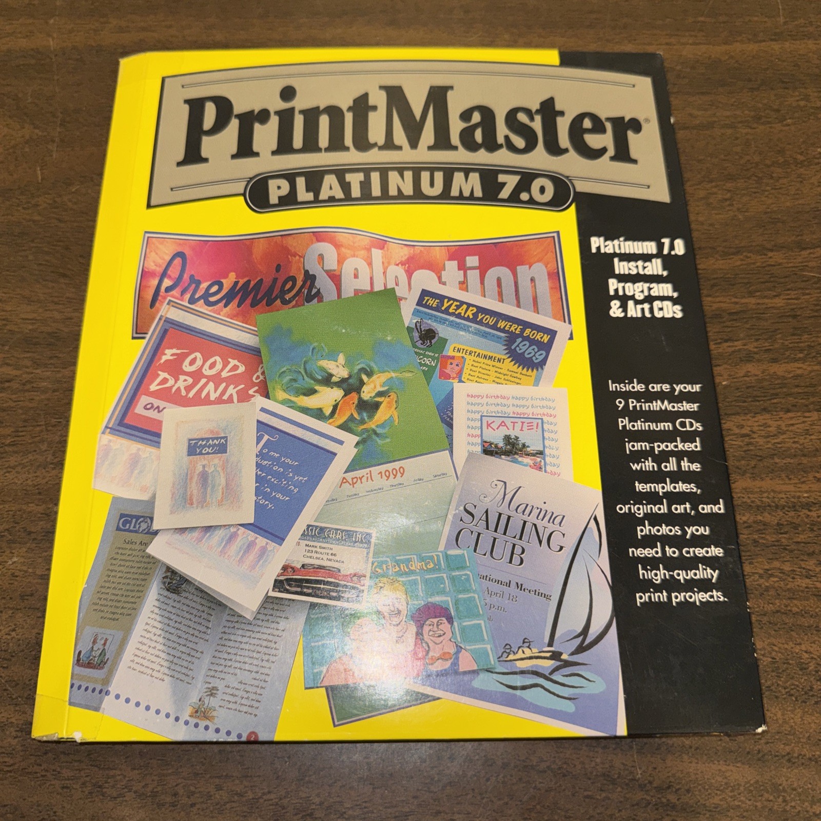 9 CD Set Mindscape PrintMaster Platinum 7.0 Windows PC 95/98/NT 4.0