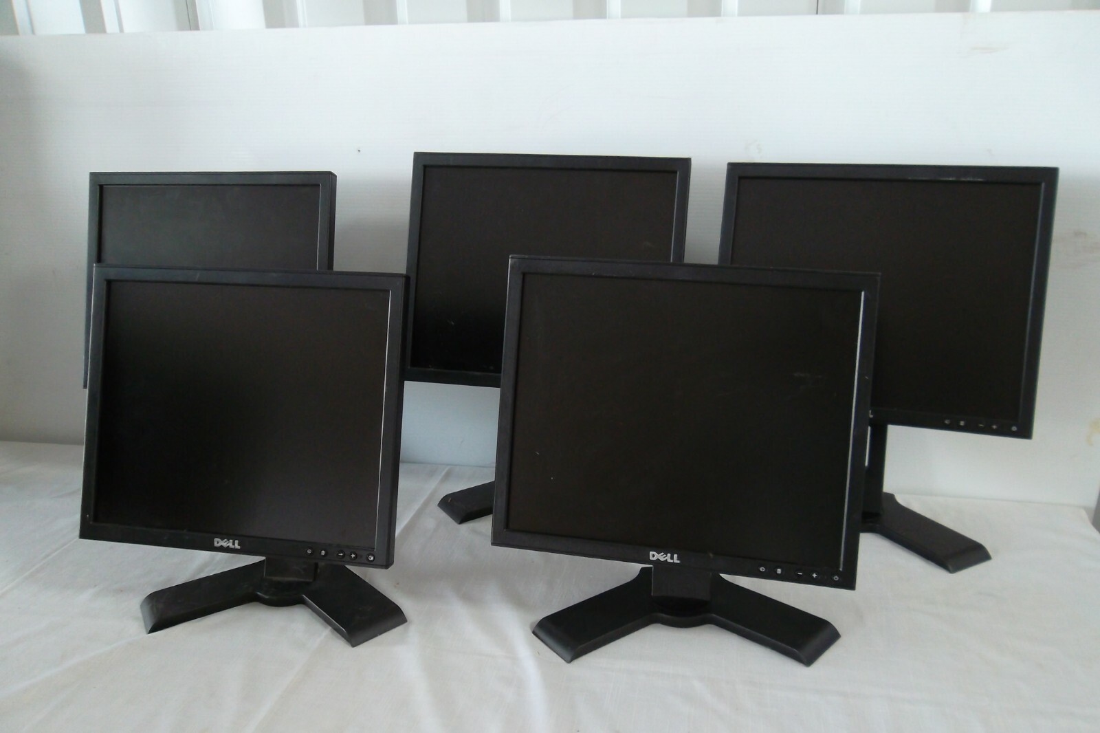 LOT-5 Dell 1708FP P170Sf LCD Monitor 17" BLACK USB Hub DVI VGA VMPX3 YVG53 C182J