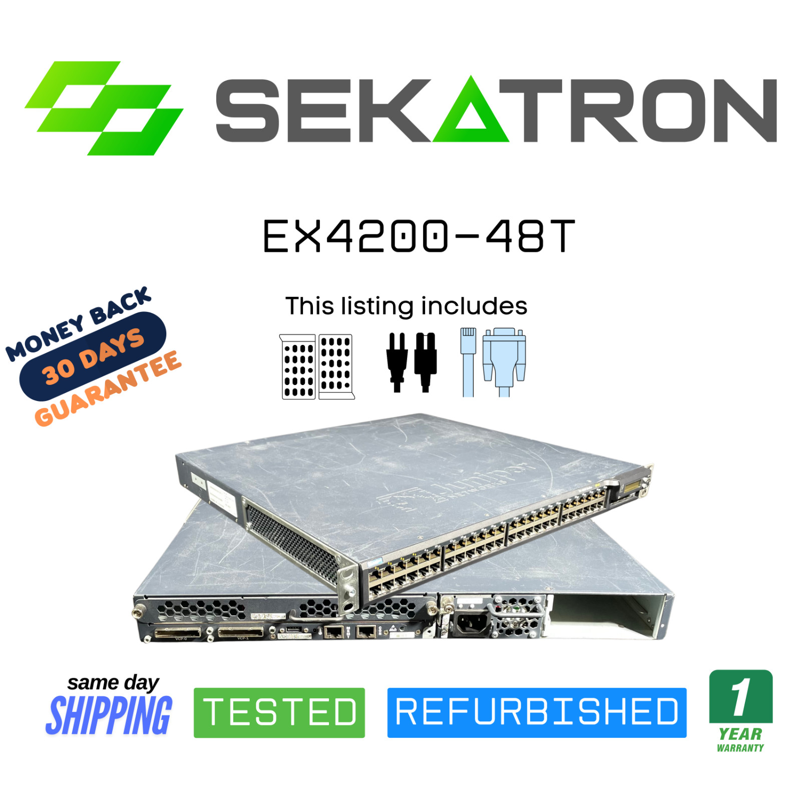 ♻️ Juniper EX4200-48T 48-Port Gigabit Ethernet Switch ⚡Fast Shipping