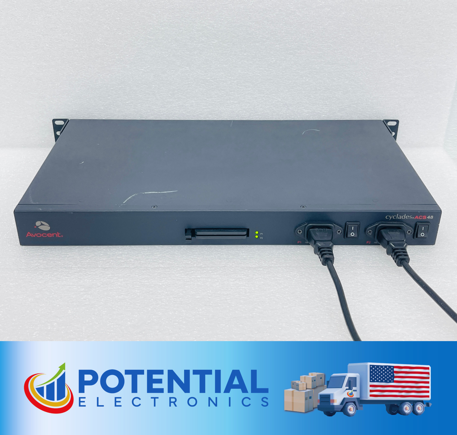 USED - Avocent ACS48-DAC 48x Port Dual A/C Console Server 520-501-503
