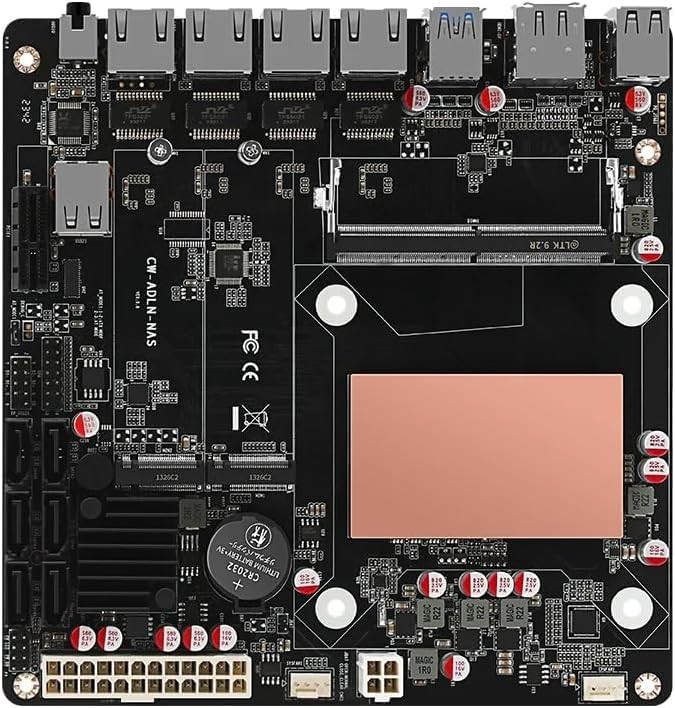 HKUXZR N100/N150 Industrial Motherboard NAS 4 Cores 4 Threads Low Power Proce...