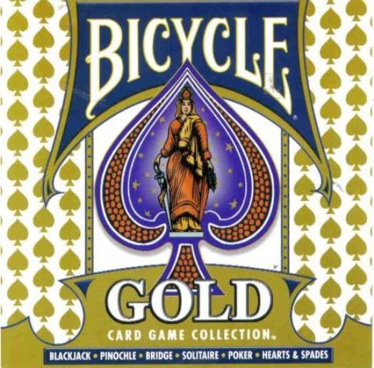 Bicycle Gold PC CD solitaire, poker, bridge, pinochle, blackjack, hearts games
