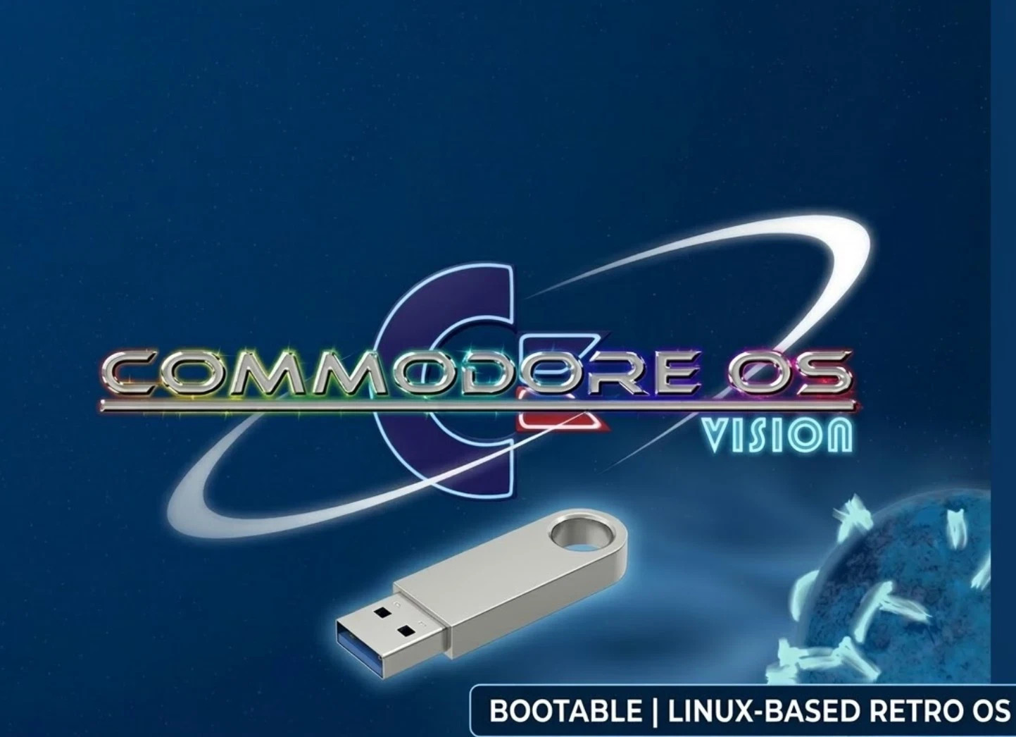 Commodore OS Vision 3.1   Bootable USB Install   Linux Gaming OS on a 32 Gig 3.0