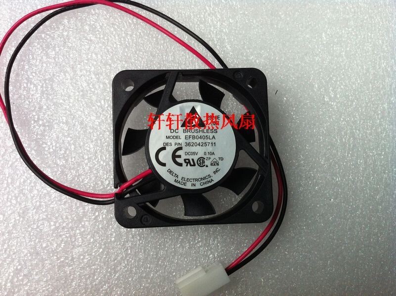 Delta 4CM 4010 5V 0.10A EFB0405LA Dual Ball Quiet Fan