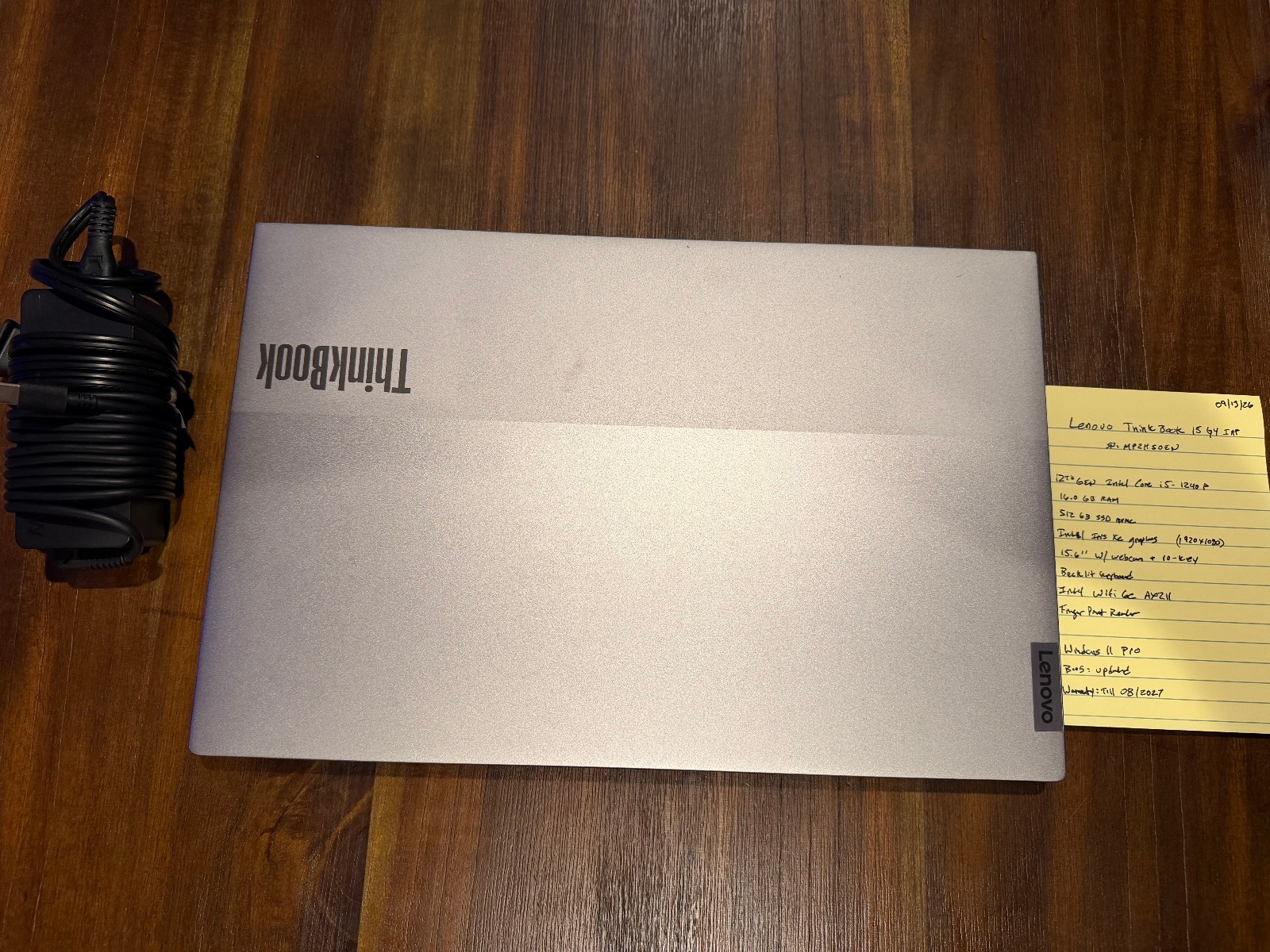 Lenovo ThinkBook 15 G4 IAP Laptop - 15.6" - Corei5-1240P, 16GB, 512GB, Win11PRO