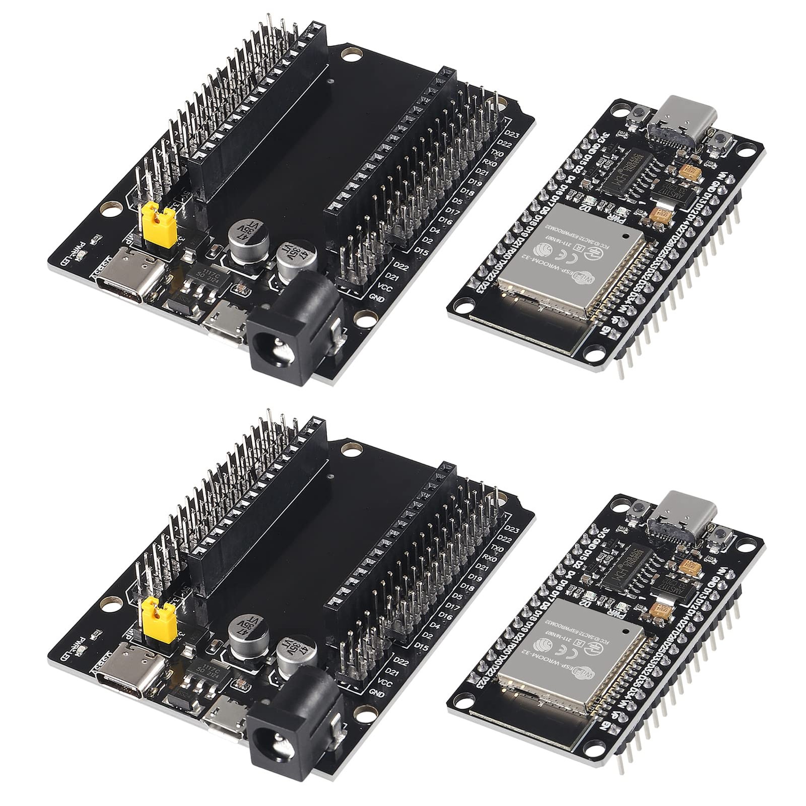 2 Sets ESP-WROOM-32 ESP32 ESP-32S Type-C USB Development Board Type-C USB CH340C