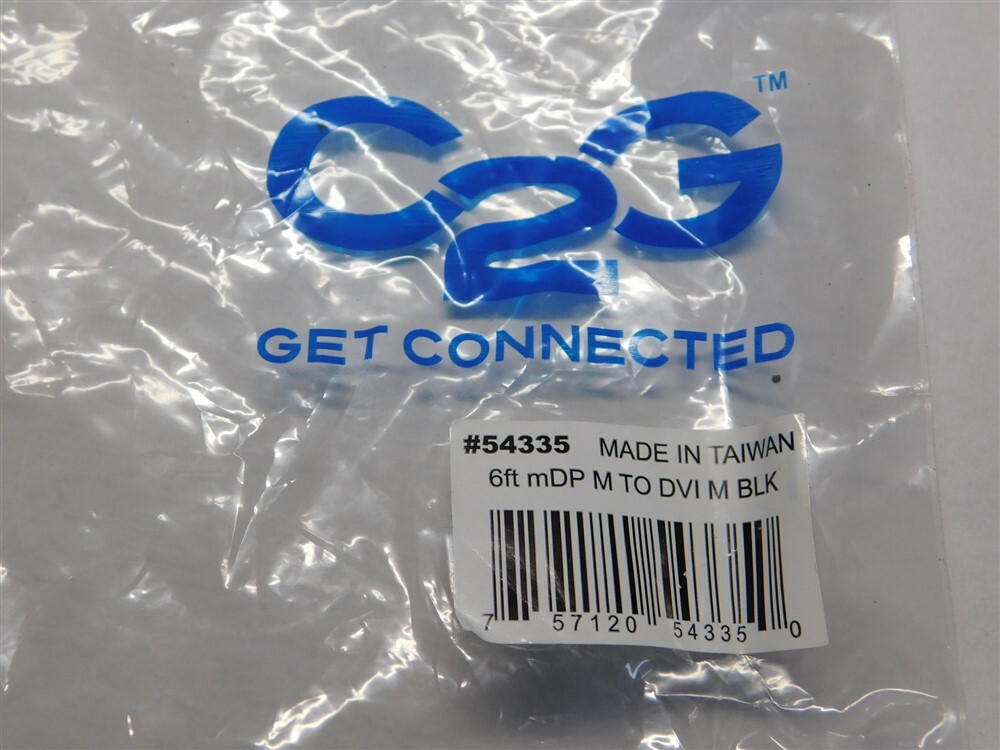 C2G 54335 Mini Display Port Male to DVI Male 6ft Adapter Cable (TAA Compliant)