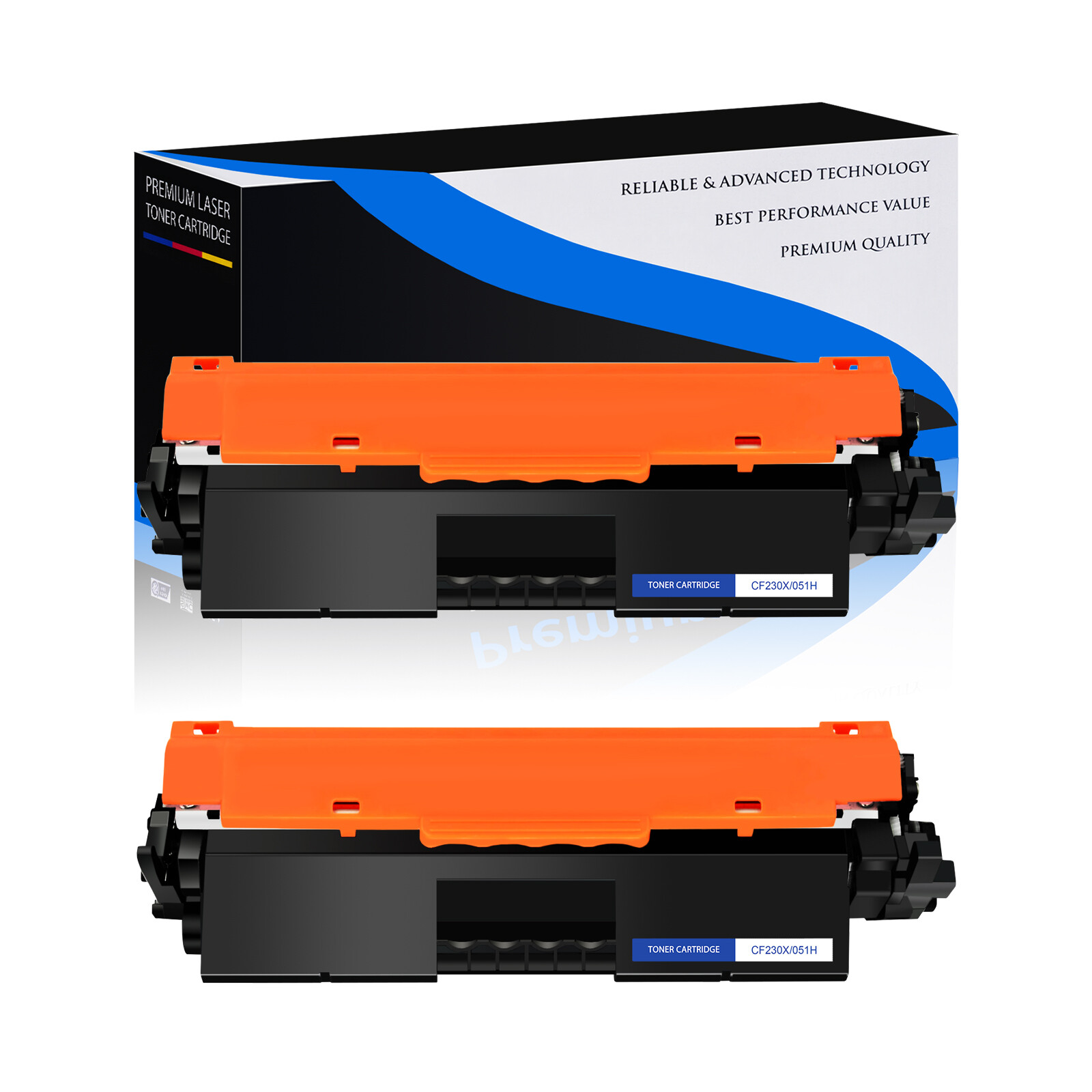 2 PACK Black CRG051H 051H Toner for Canon 051H image CLASS LBP162dw MF264dw