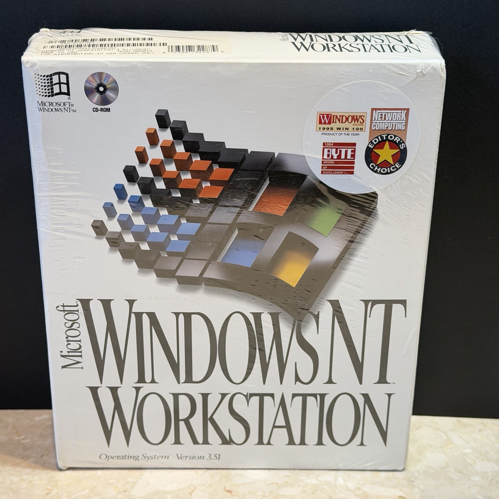 Vintage Microsoft Windows NT Workstation 3.51 Operating System CD SEALED