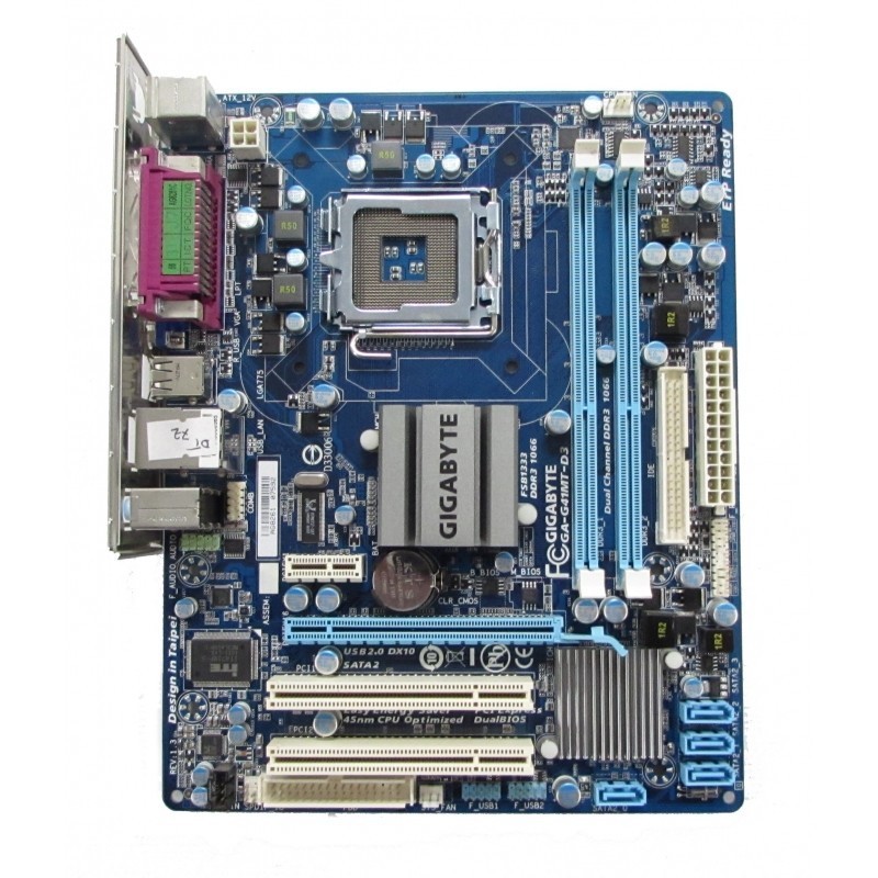 Gigabyte Technology GA-G41MT-D3 LGA 775 Intel G41 Motherboard DDR3 100% Working