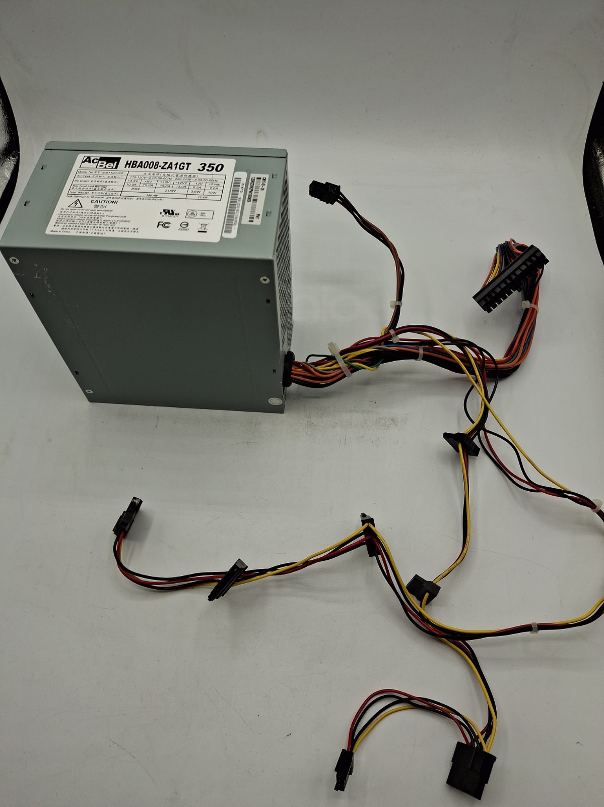 AcBel HBA008-ZA1GT 24 Pin 350 W ATX Desktop Power Supply