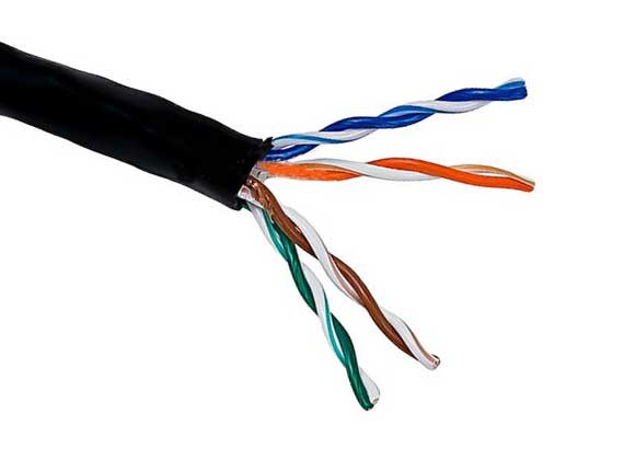 1000ft Cat5e 350 MHz UTP Stranded Bulk Ethernet Bare Copper Cable, Black