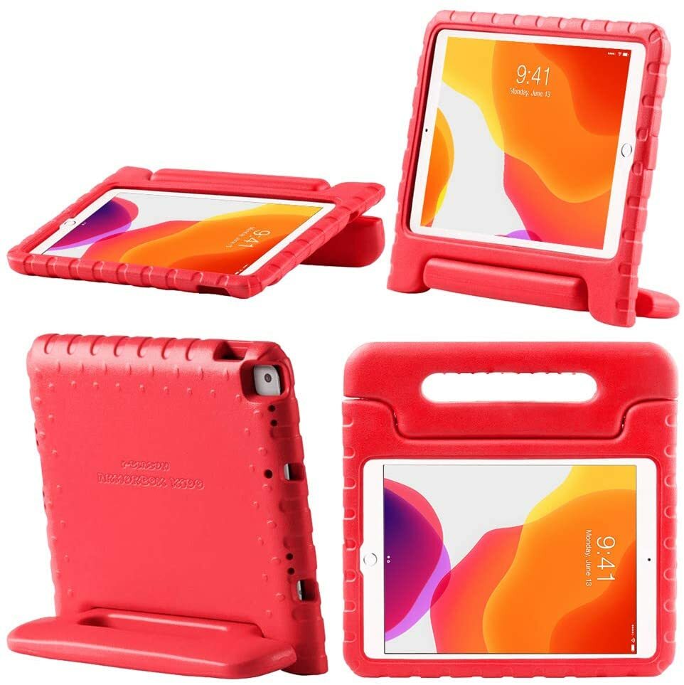 i-Blason Case For 2021 iPad 10.2" (9th/8th/7th Gen) Kid-friendly Stand Cover,Red