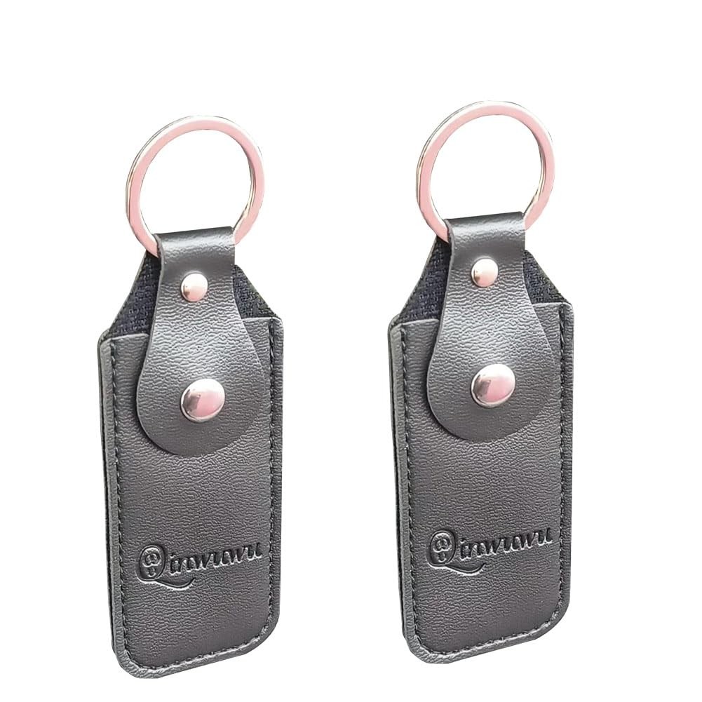 XXHong 2PCS Leather USB Storage Case - USB Flash Drive Leather Cover (Black)