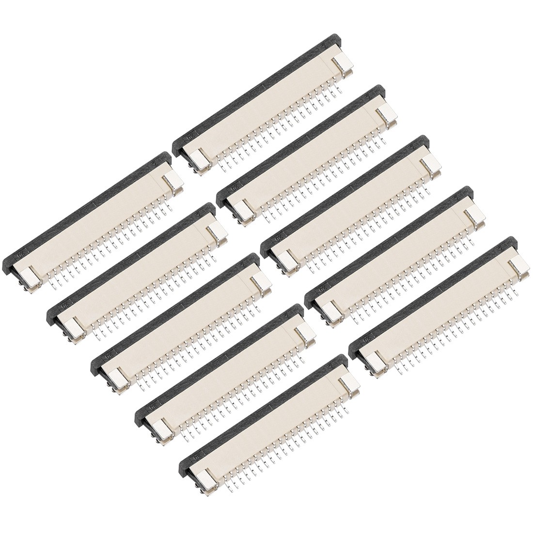 FFC/FPC Connector 20Pin Pitch 1.0mm Bottom Contact Pick Drawing Socket 10Pcs
