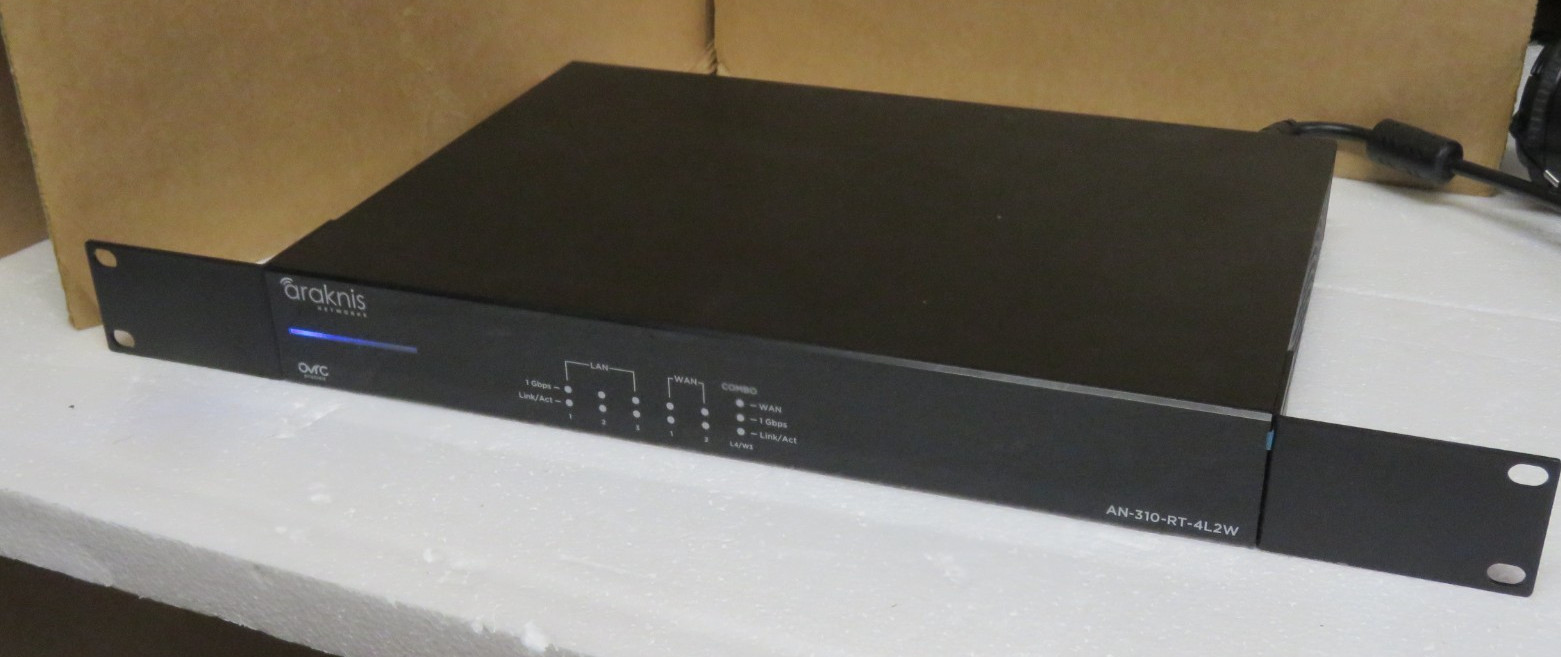 Araknis 310 Dual-Wan Gigabit VPN Router AN-310-RT-4L2W With Rack Ears