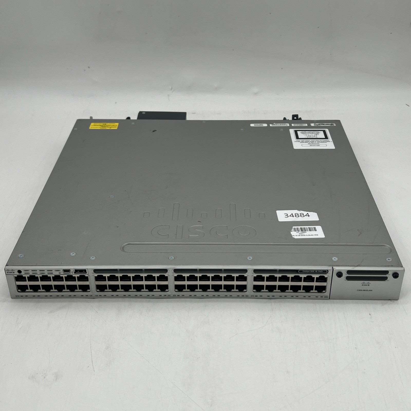 Cisco Catalyst 3850 48 PoE+ WS-C3850-48F-L V04 C3850-NM-BLANK