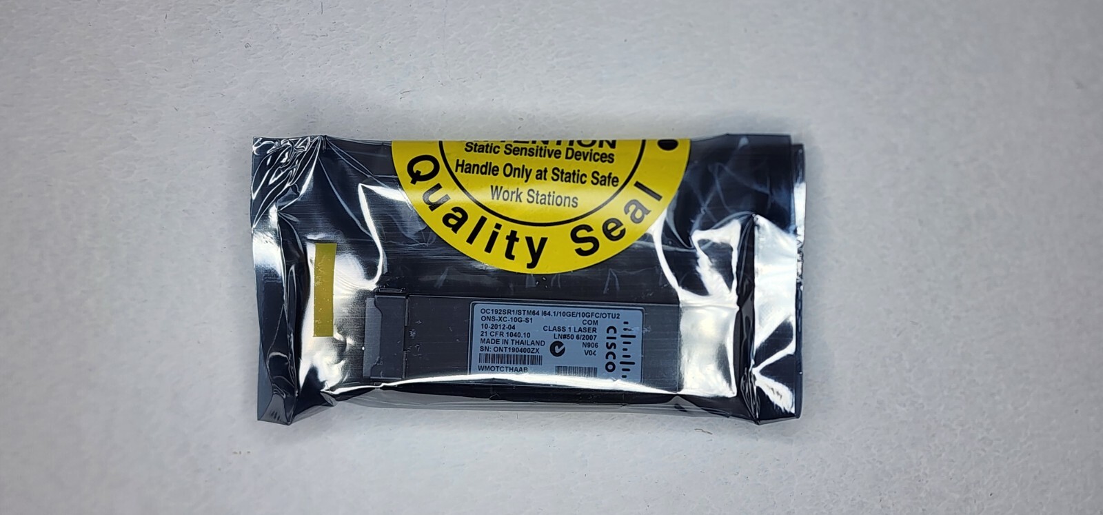 Cisco ONS-XC-10G-S1 OC192SR1/STM64 XFP Transceiver  10-2012-04 WMOTCTHAAB