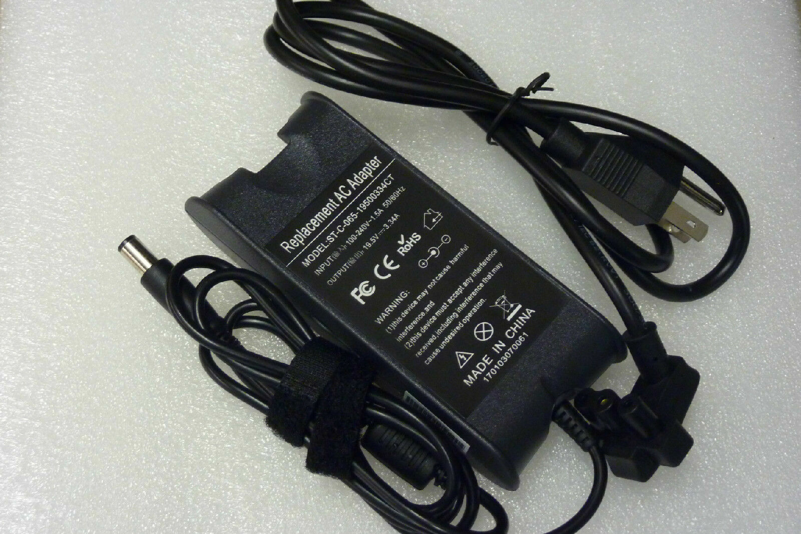 For Dell 0W8NW3 W8NW3 PA-1650-05D3 LA65NS1-00 AC Adapter Charger Power Cord 
