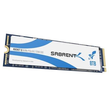 Sabrent Rocket Q 8TB NVMe PCIe 3.0 x4 M.2 2280 SSD SB-RKTQ-8TB