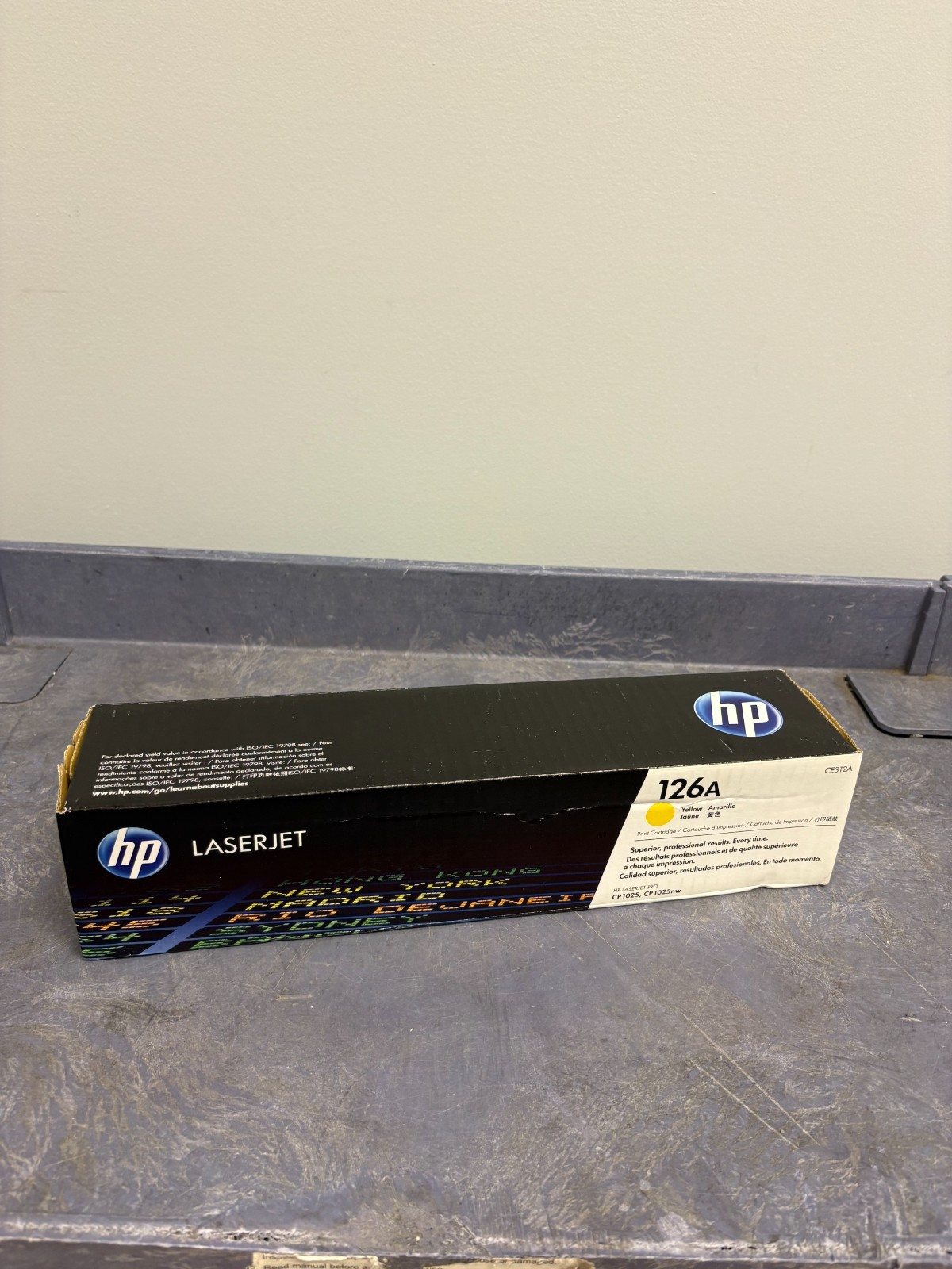 HP 126A Yellow Toner CE312A – Genuine OEM LaserJet Cartridge – New