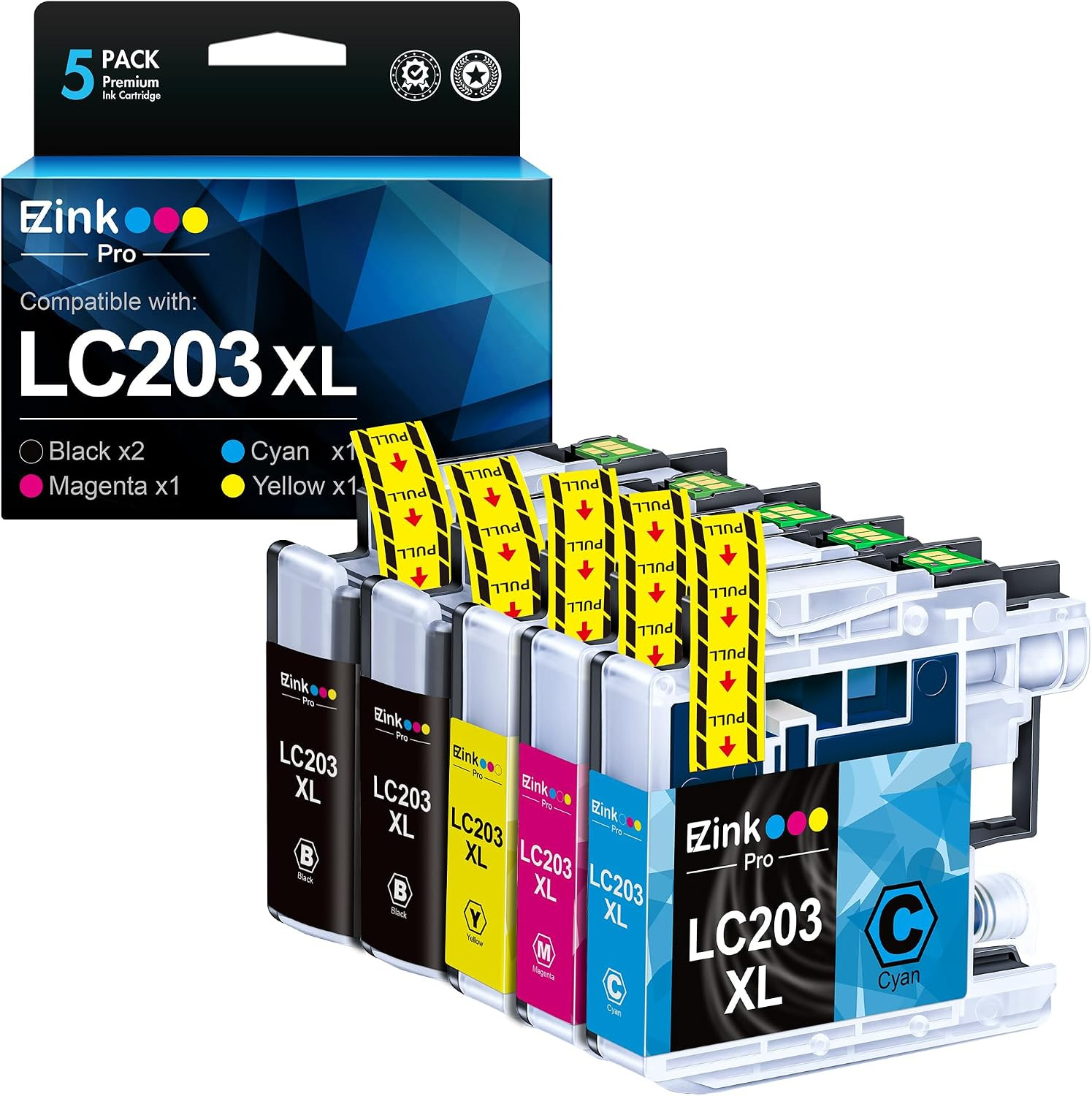 LC203XL Replacement for Brother LC203XL LC201XL Ink Cartridges