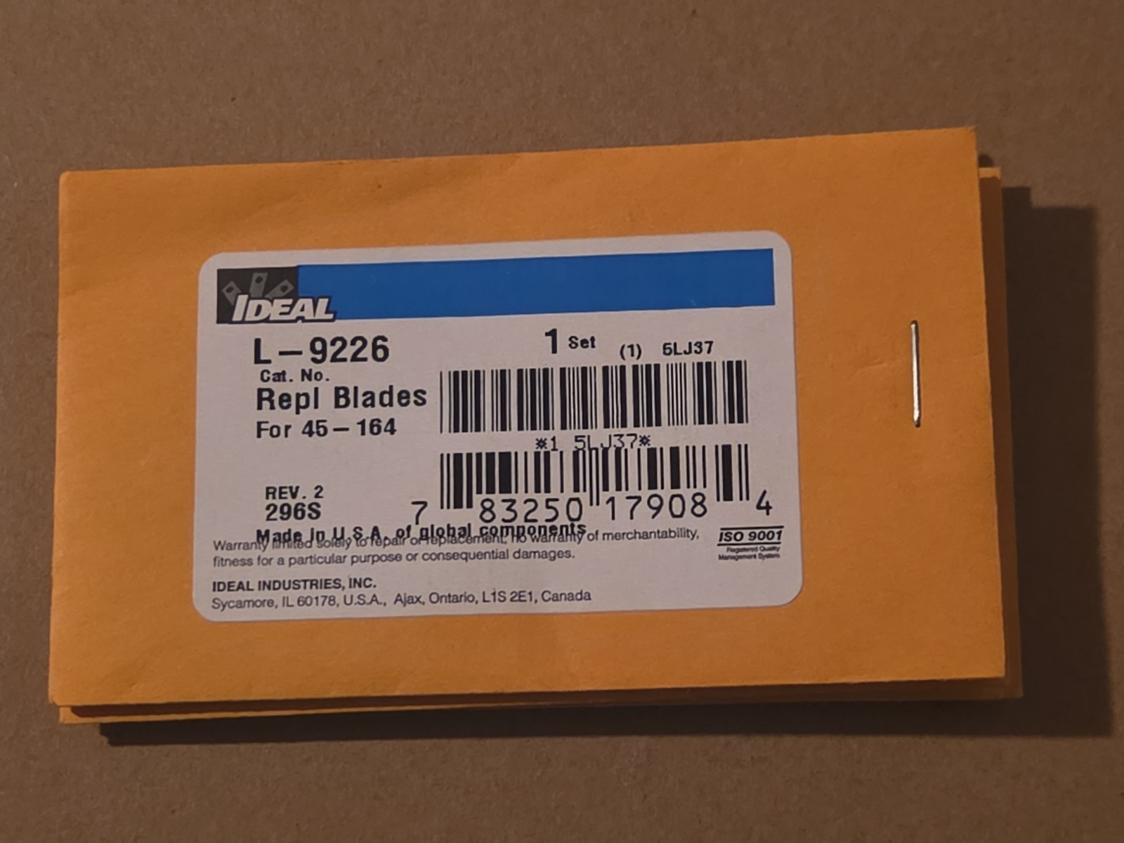 L-9226 REPLACMENT BLADES