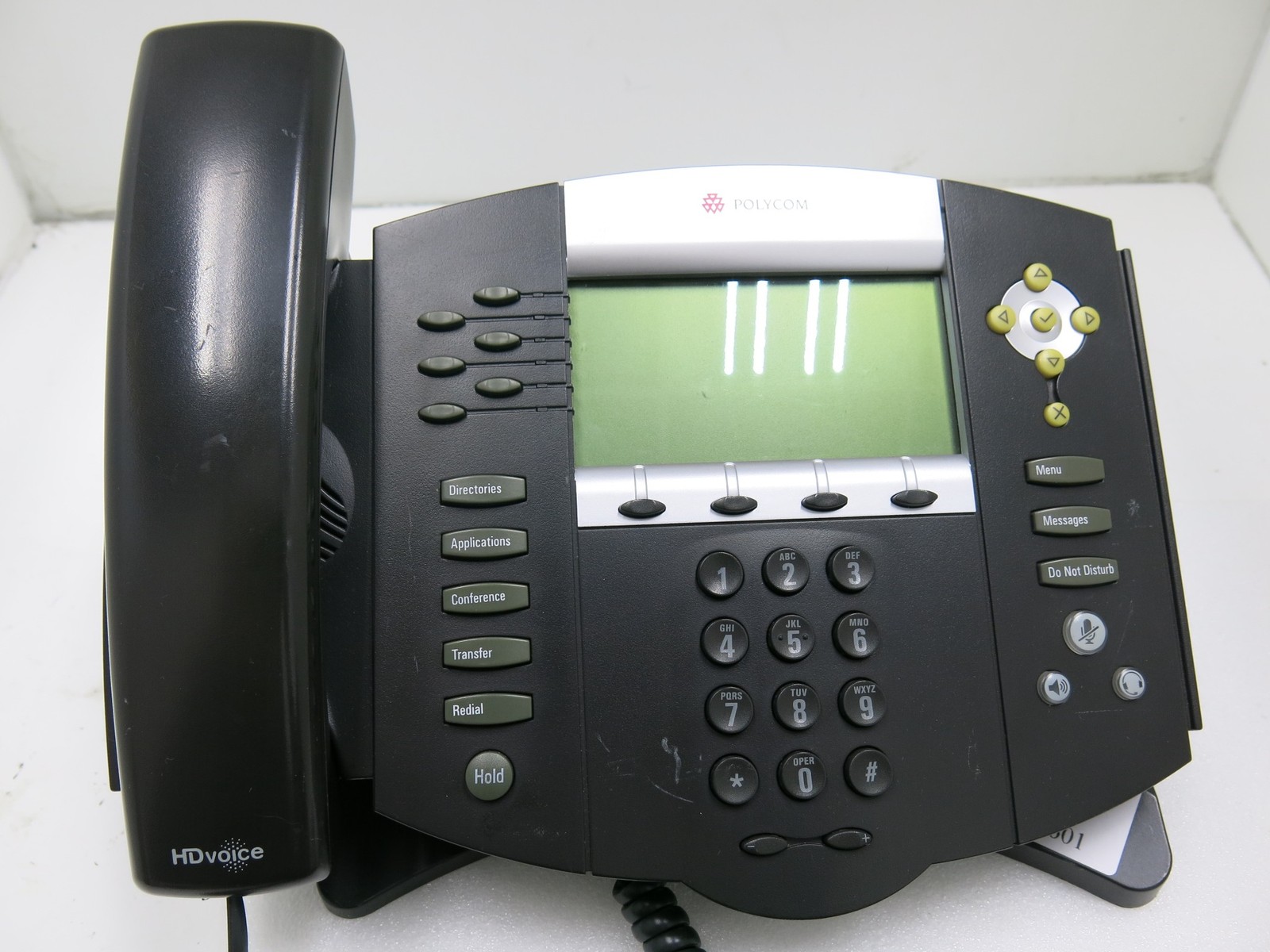 Polycom SoundPoint IP650 6-Line VoIP Desk Phone 2201-12630-001