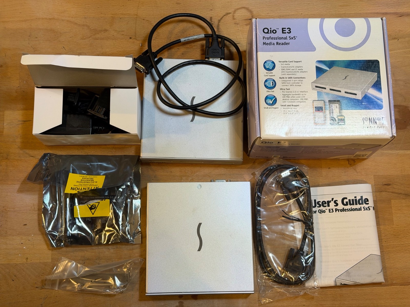 2x Sonnet Qio E3 High-Speed Sony SxS Card Reader with PICe 2.0 Bus Extender