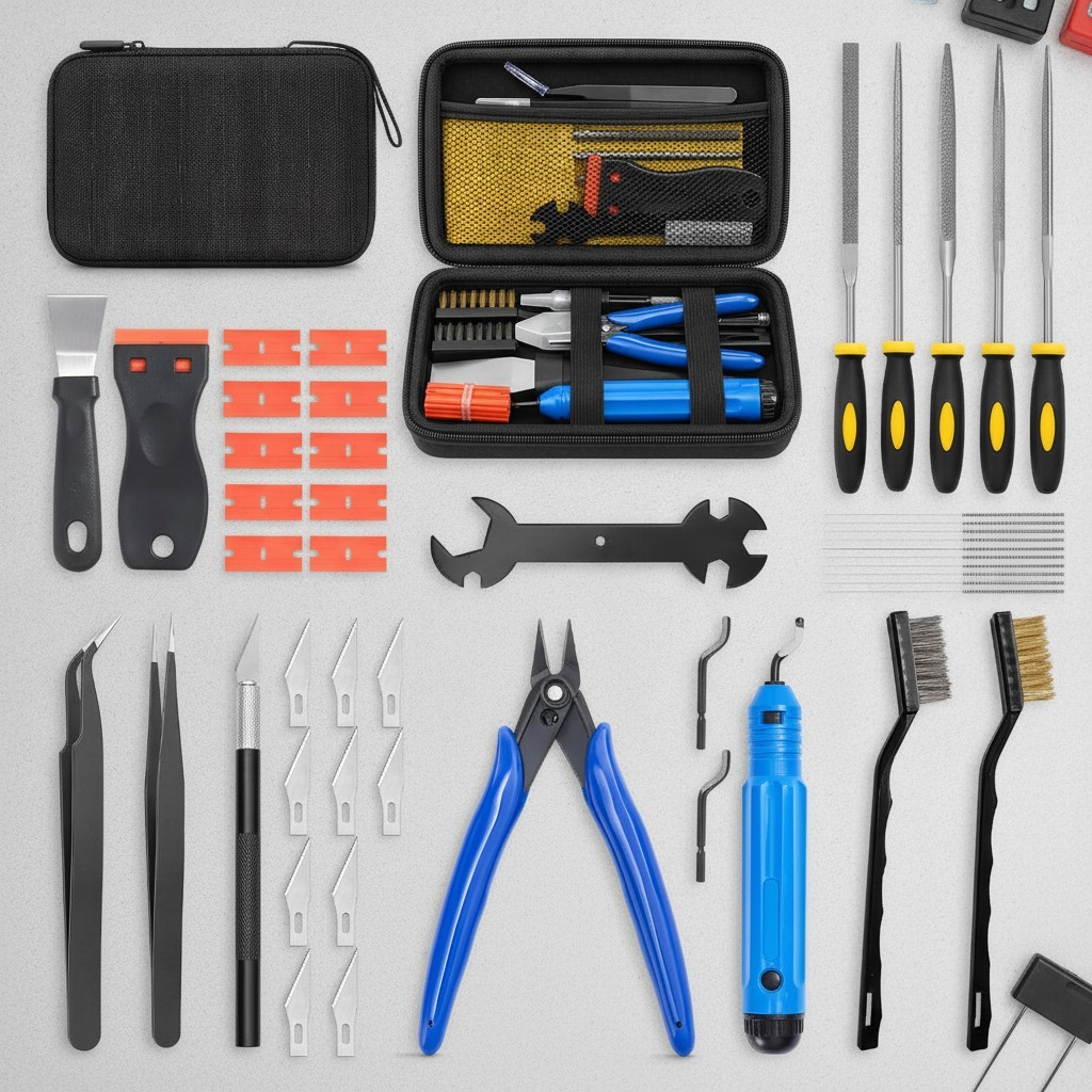 46-Piece 3D Printer Tool Kit for Cleaning & Removal