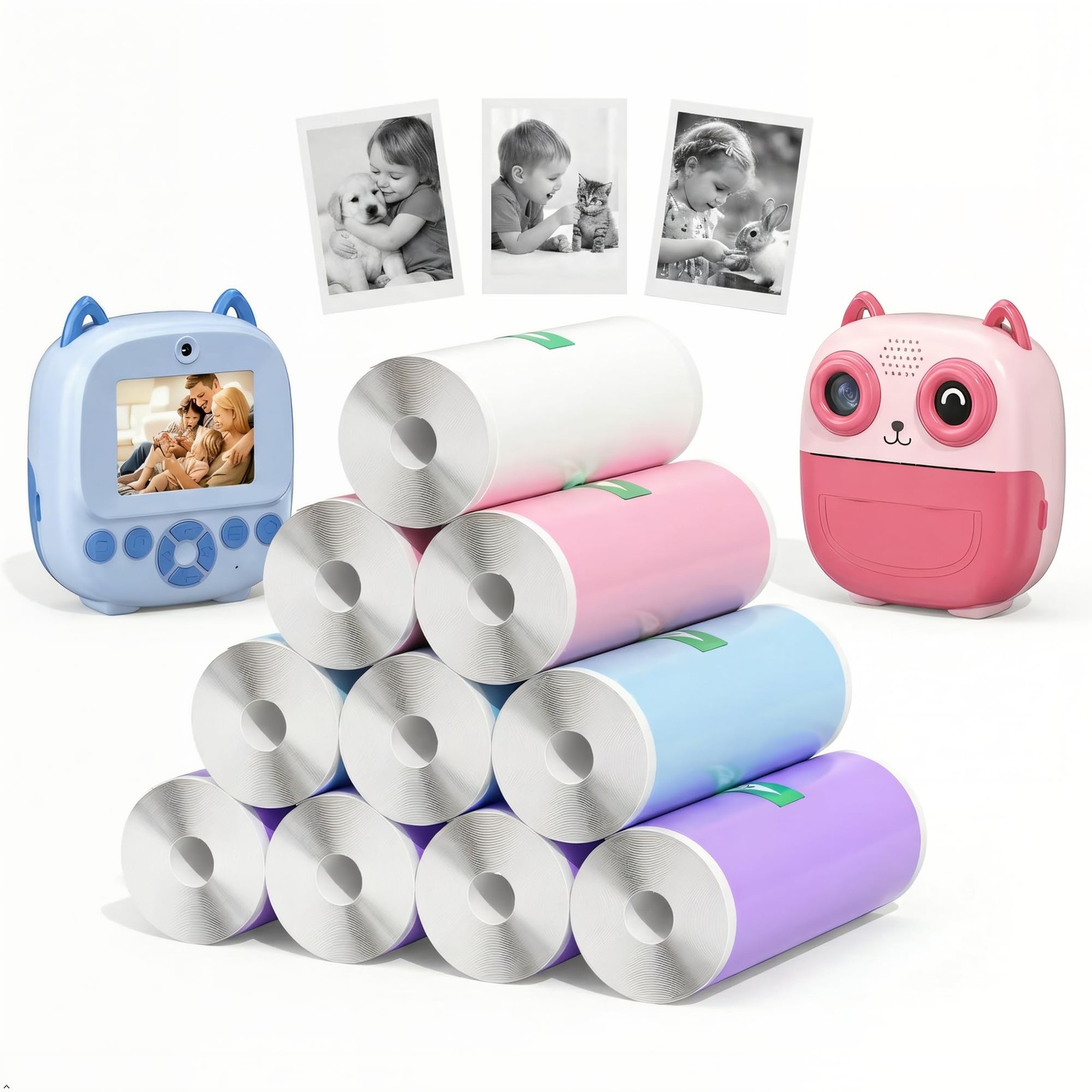 Kids Instant Camera Paper Roll Refill 57x25mm Thermal Paper