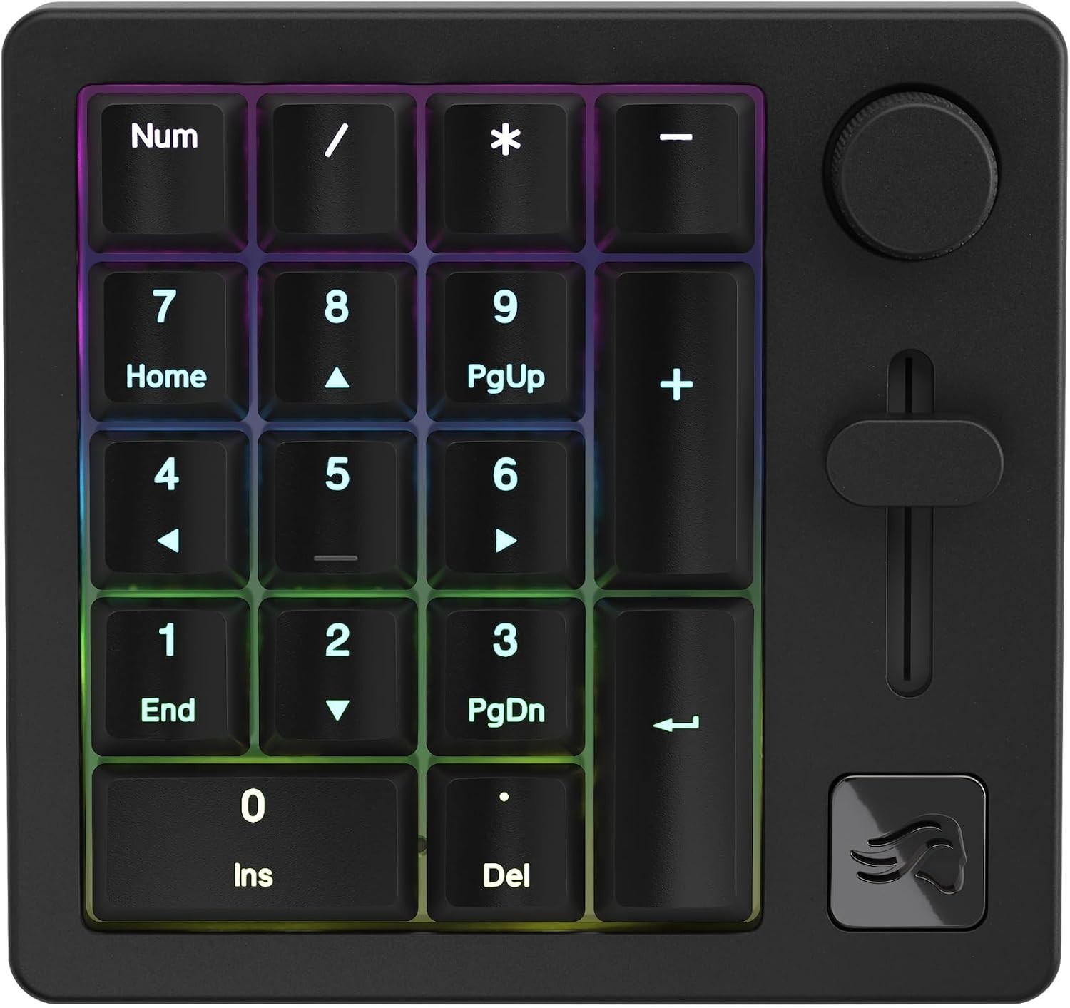 GLORIOUS GMMK Macro Pad - Black Mechanical Numpad - 10 Key USB Keypad