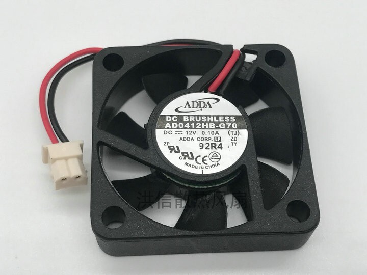 ADDA AD0412HB-G70 12V 0.10A 4cm 4010 40mm double ball silent fan 2pin