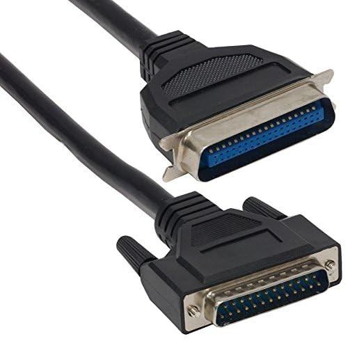 ATIVA IEEE 1284 PARALLEL PRINTER CABLE, 6 FT - BLACK