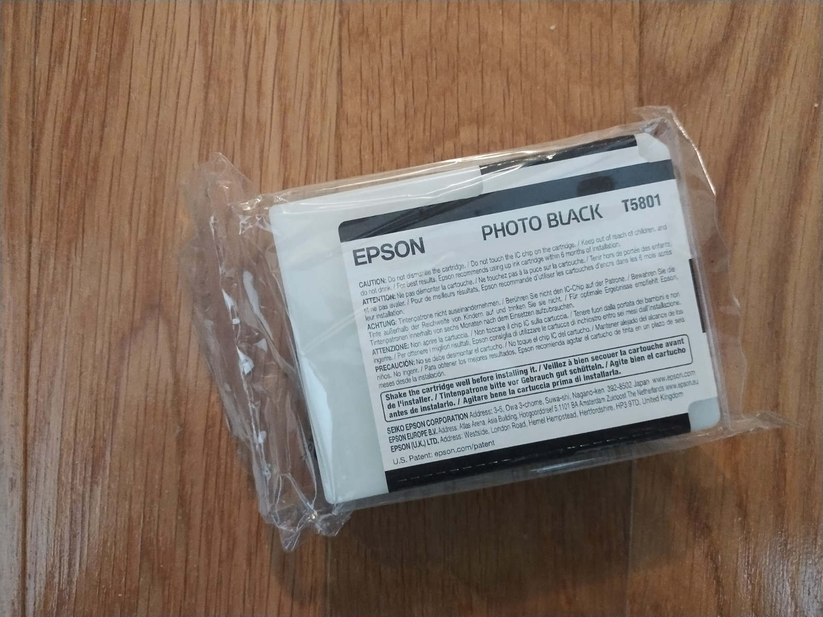 2026 GENUINE EPSON T5801 PHOTO BLACK INK STYLUS PRO 3800 3880 FACTORY SEALED