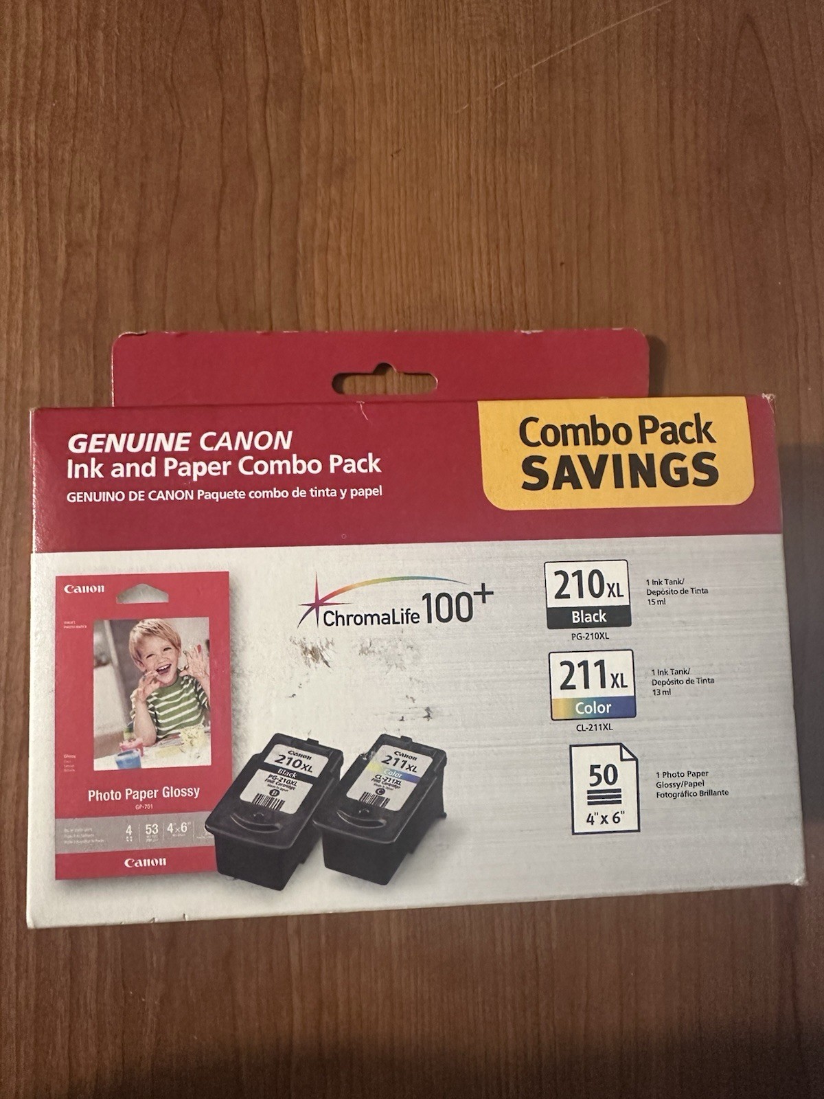 Canon 210XL Black 211XL Color 4x6 Paper Combo Pack Lot  NEW SEALED Genuine