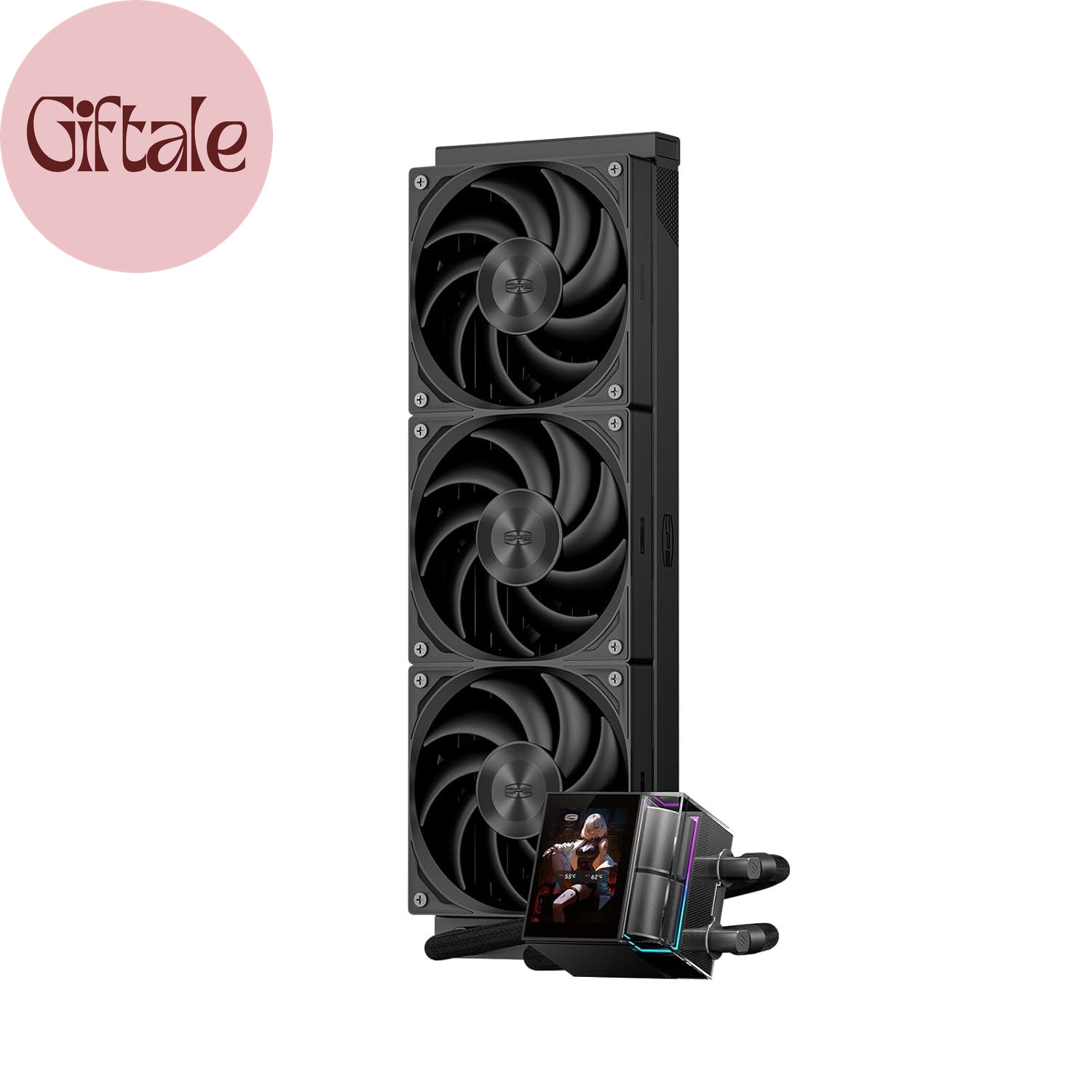 360mm AIO CPU Cooler with IPS LCD Screen and 3 ARGB Fans