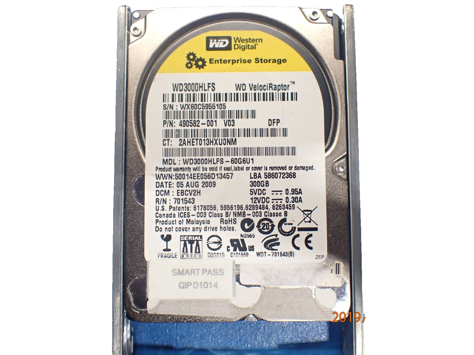 Western Digital 490582-001 300GB 10K RPM SATA 3.5" HDD Internal Hard Disk Drives
