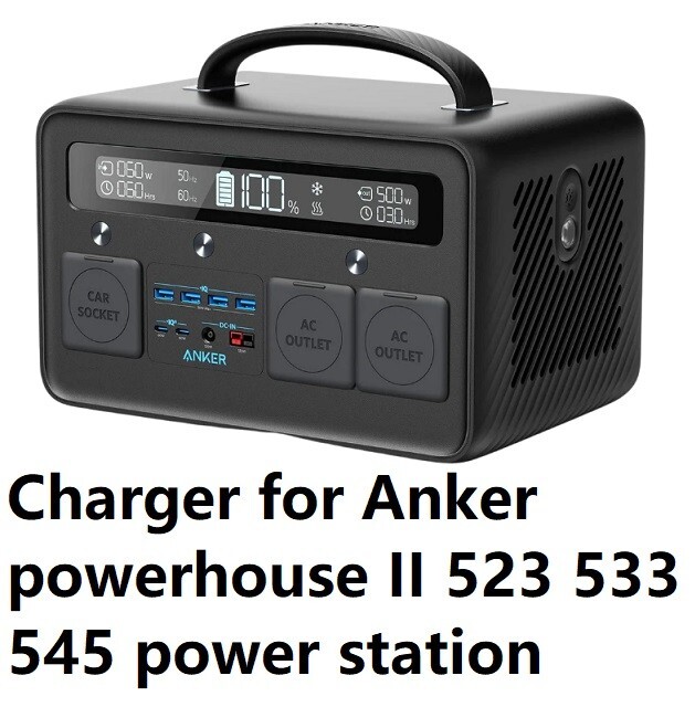 🔥AC Adapter charger For Anker powerhouse II 523 533 545  power station
