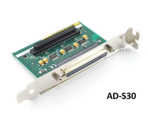 HPDB68 SCSI-3 68-Pin Female Internal to Female External Adapter w/ Bracket 