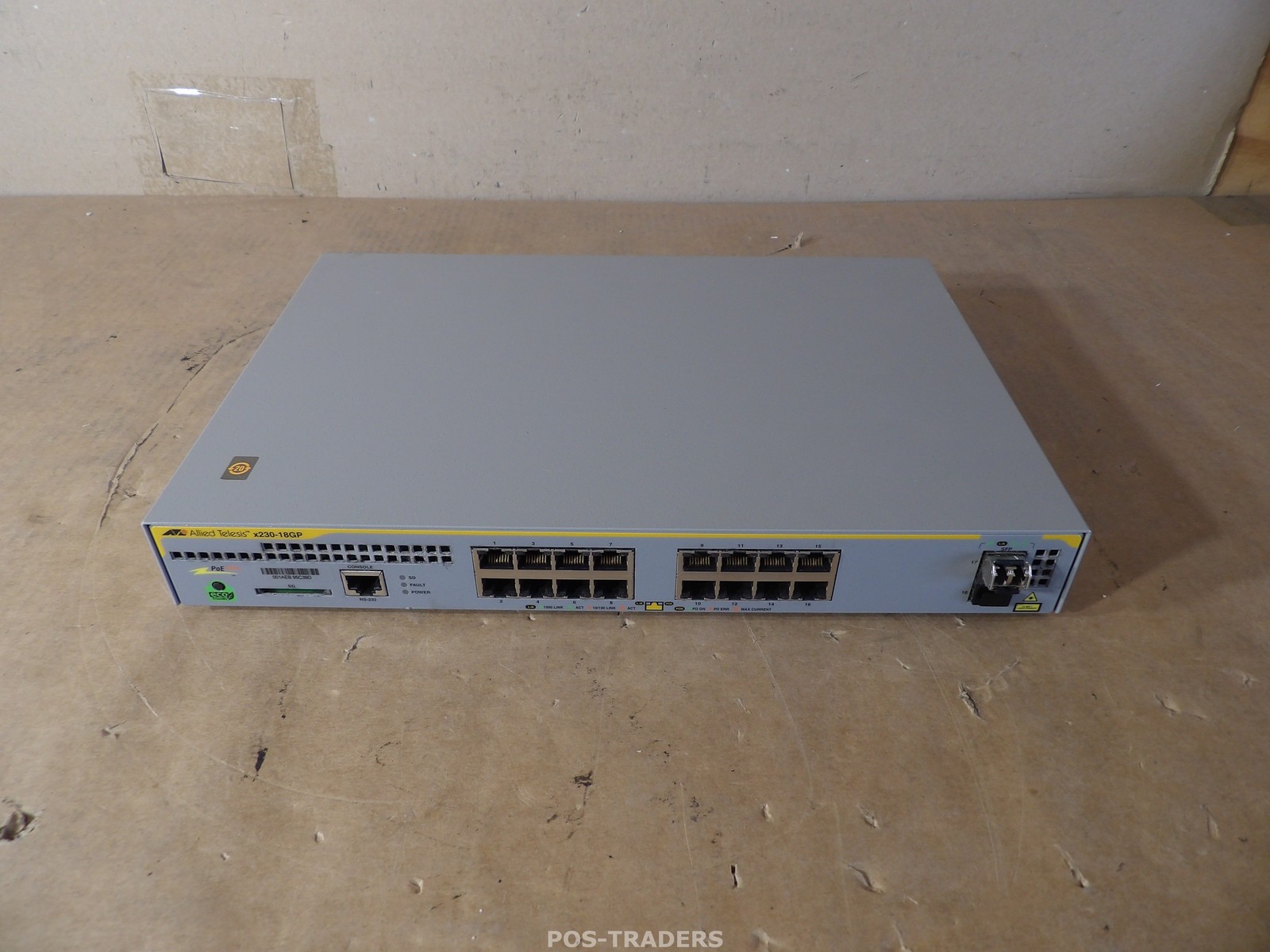 Allied Telesis AT-X230-18GP 18-Port Gigabit PoE Network Switch -INCL 1X AT-SPSX 