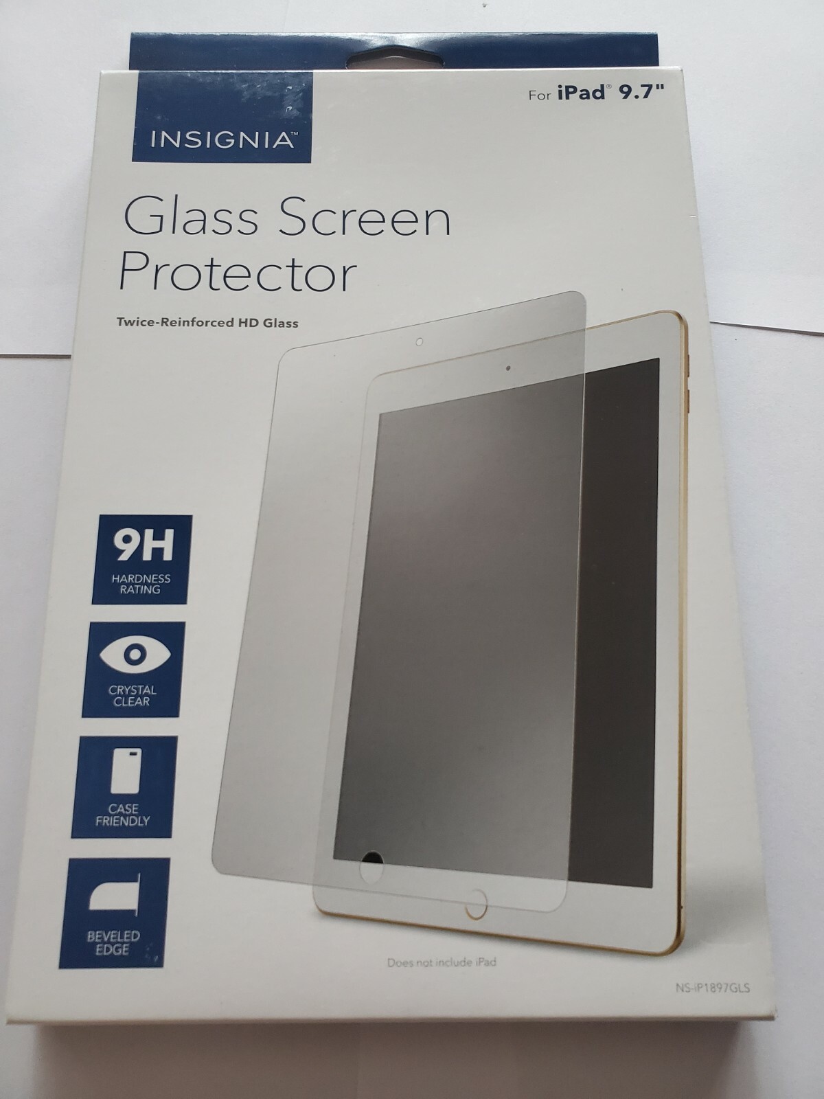 Insignia NS-IP1897GLS Reinforced HD Glass Screen Protector for Apple iPad/Pro 