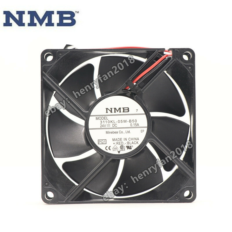 NMB Fan 3110KL-05W-B50 DC 24V 0.15A 80*80*25MM 2Pin For ABB ACS510 Cooling Fan