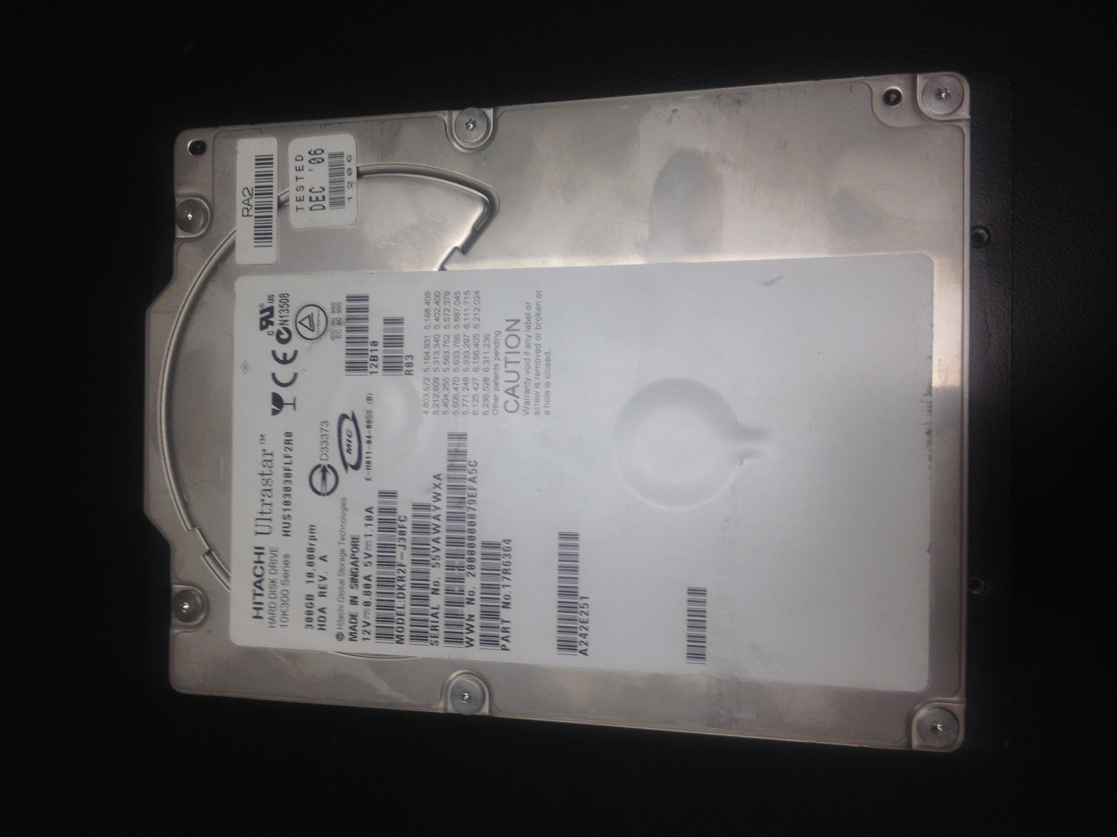 HUS103030FLF2R0 Hitachi Ultrastar 300GB 10K 3.5" Hard Disk Drive
