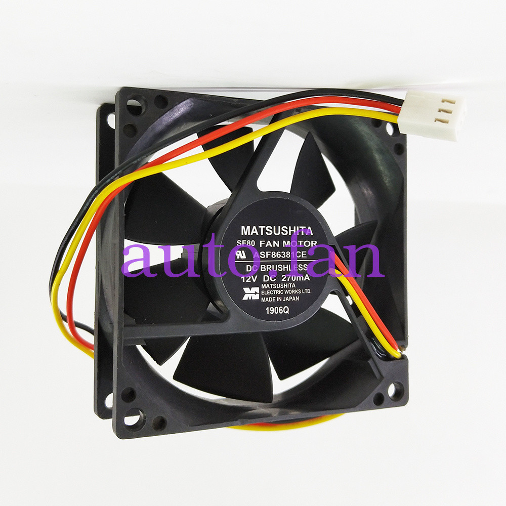 1pcs  Equipment fan 12V 270MA 3pin For SF80 ASF86381CE