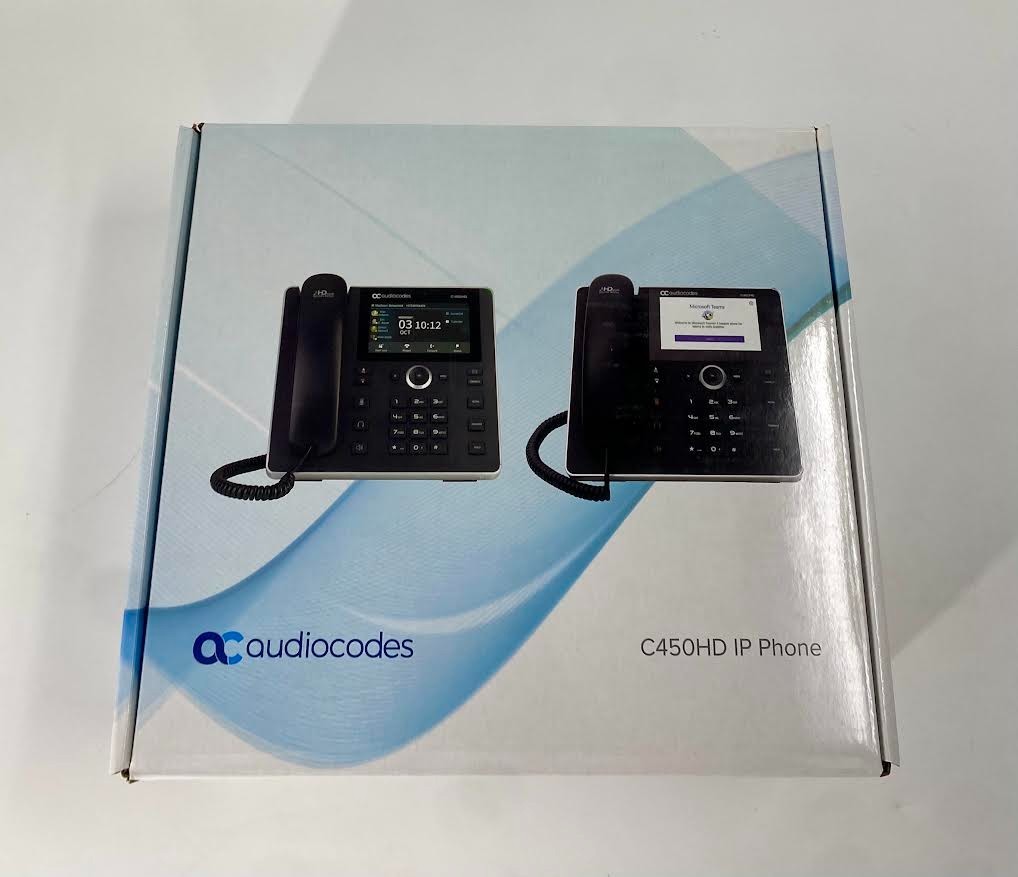 AudioCodes TEAMS-C450HD-BW IP Phone GGWV00721 - New