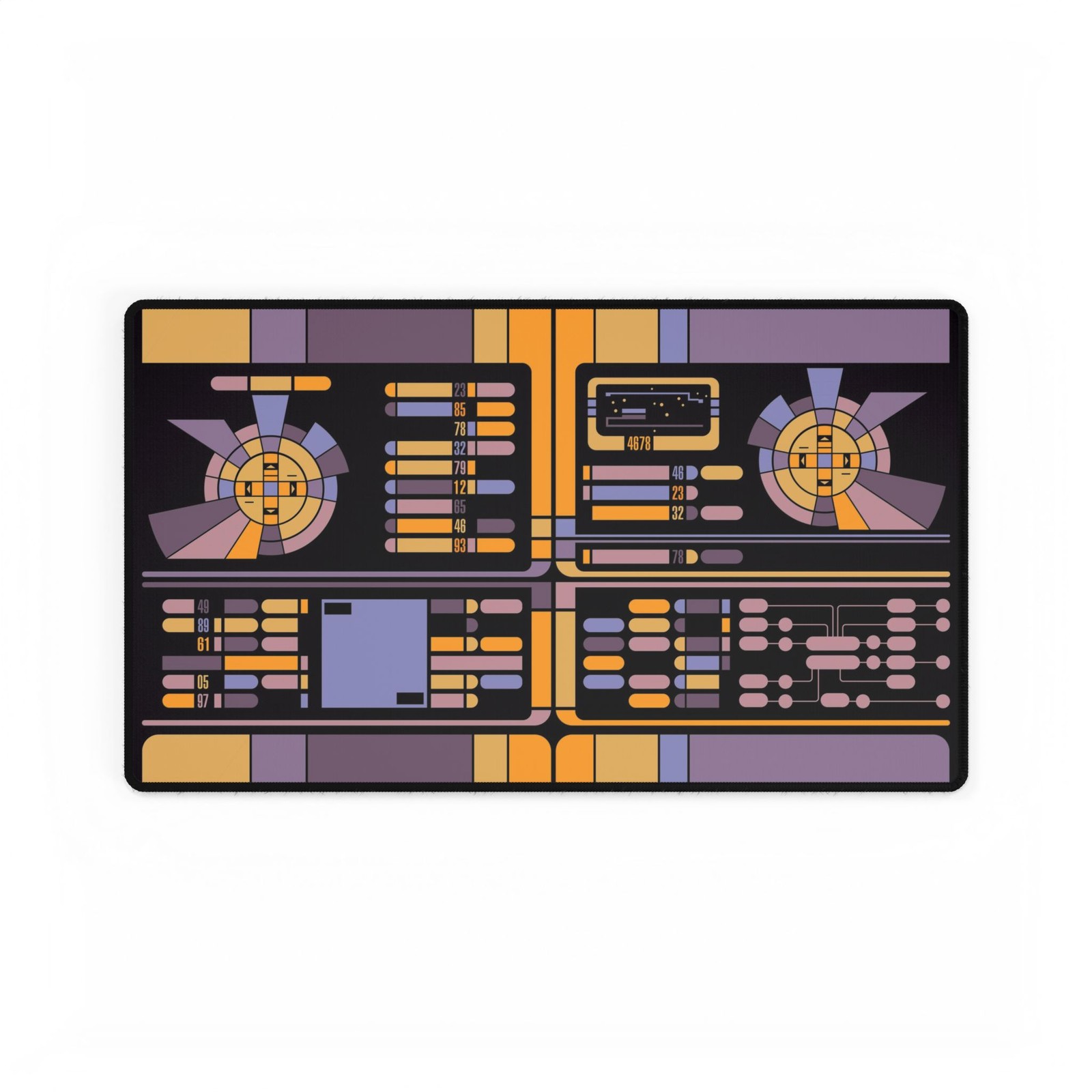 Star Trek LCARS Desk Mat | Christmas Birthday Gift