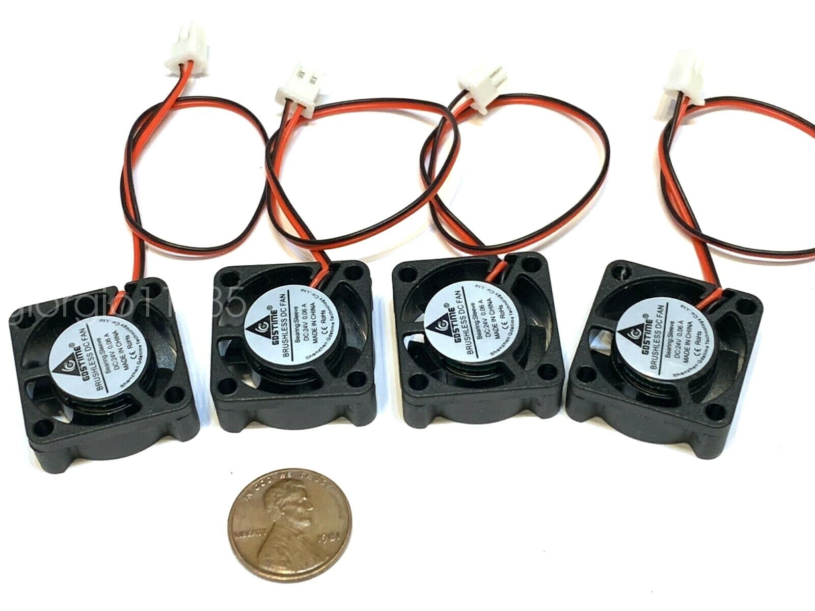 4 Pieces GDSTIME hotend fan 24v extruder 25mm 25x25x10 mm 3d printer 2510