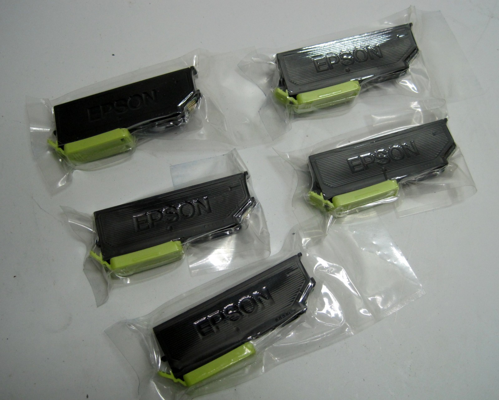 Lot of 5 - Genuine Epson 273 Photo Black(4) & 273 Yellow(1) Ink Cartridges